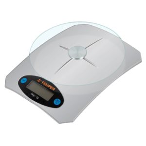 Báscula digital base de vidrio para cocina capacidad 5kg
