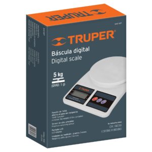 Báscula digital base plástica para cocina capacidad 5kg