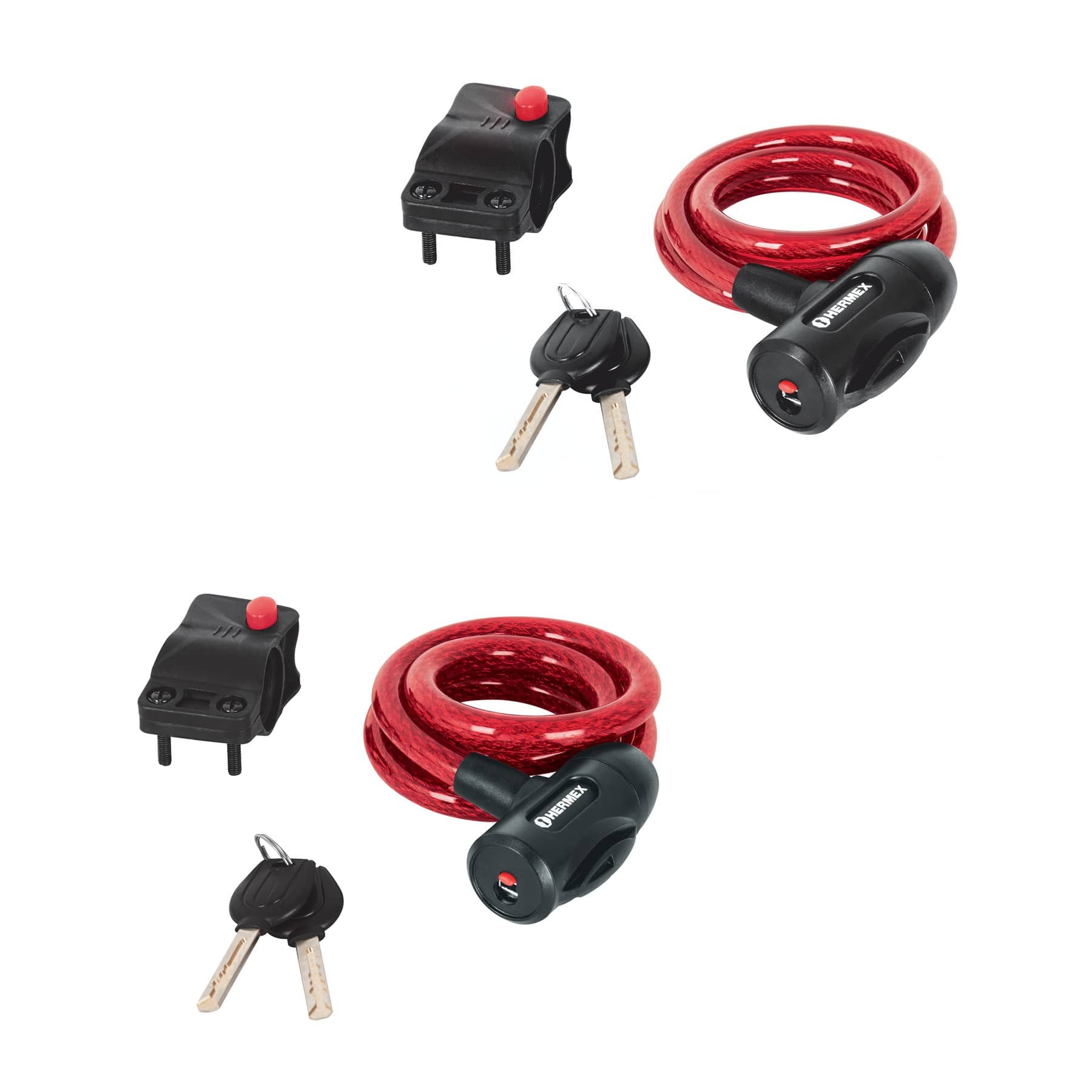 Candados de cable con llave uso ligero 1 m