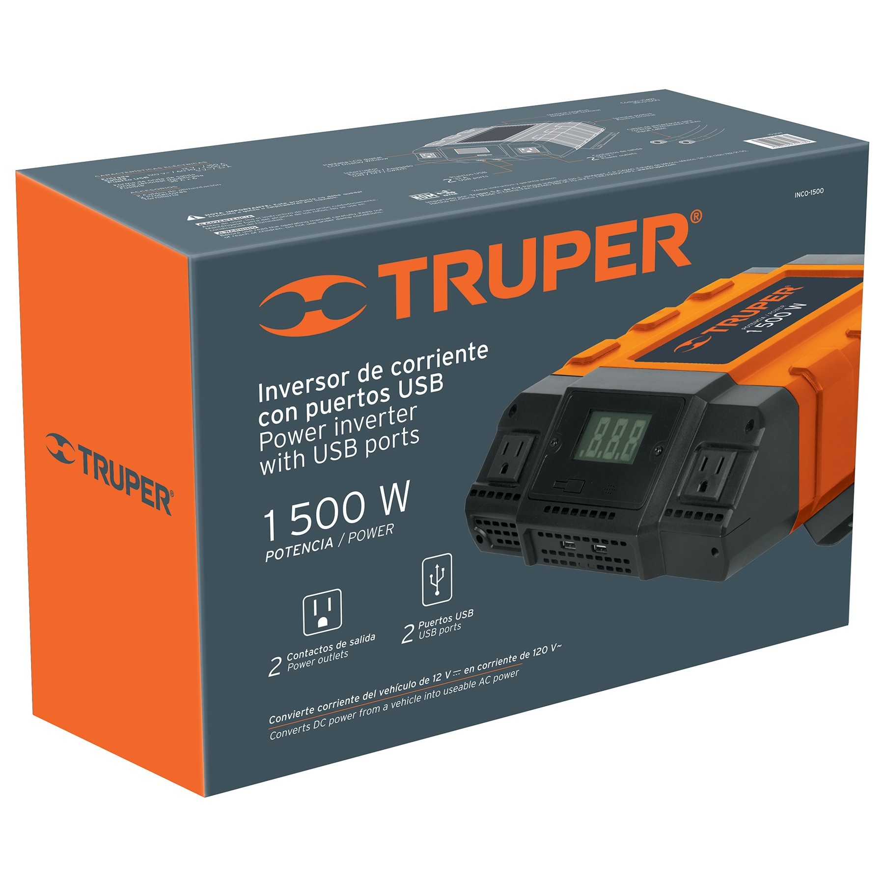 Inversor de corriente de 1500 W