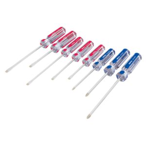 Juego de destornilladores 8 piezas mango PVC Pretul