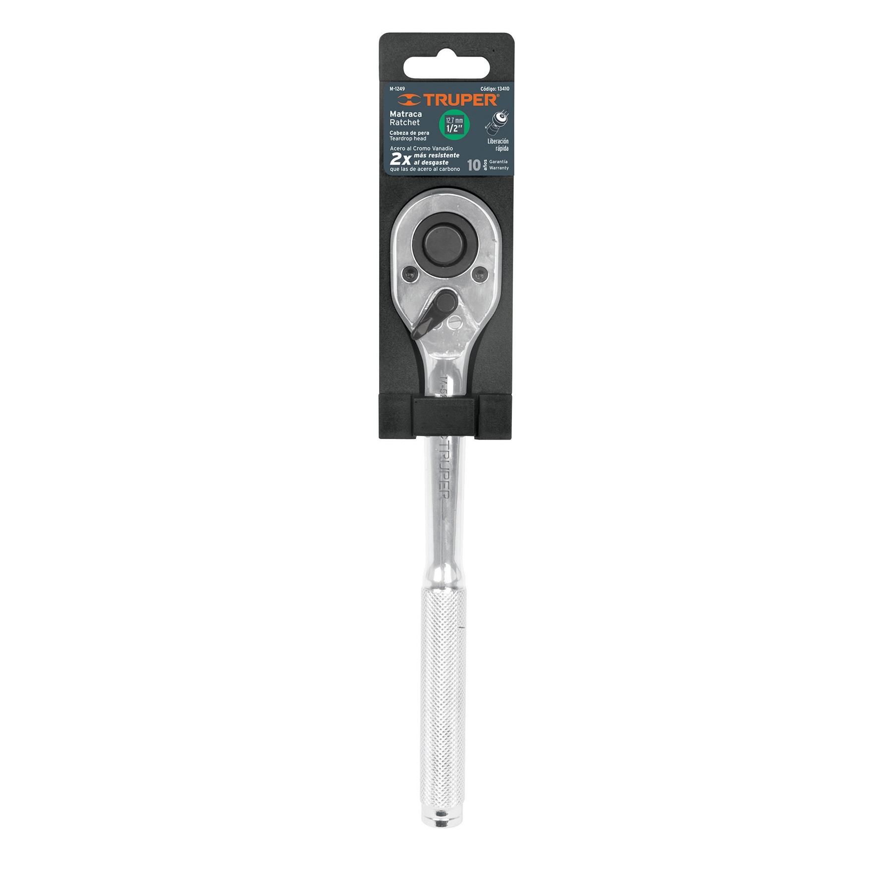 Ratchet liberación rápida, cabeza de pera, cuadro 1/2″
