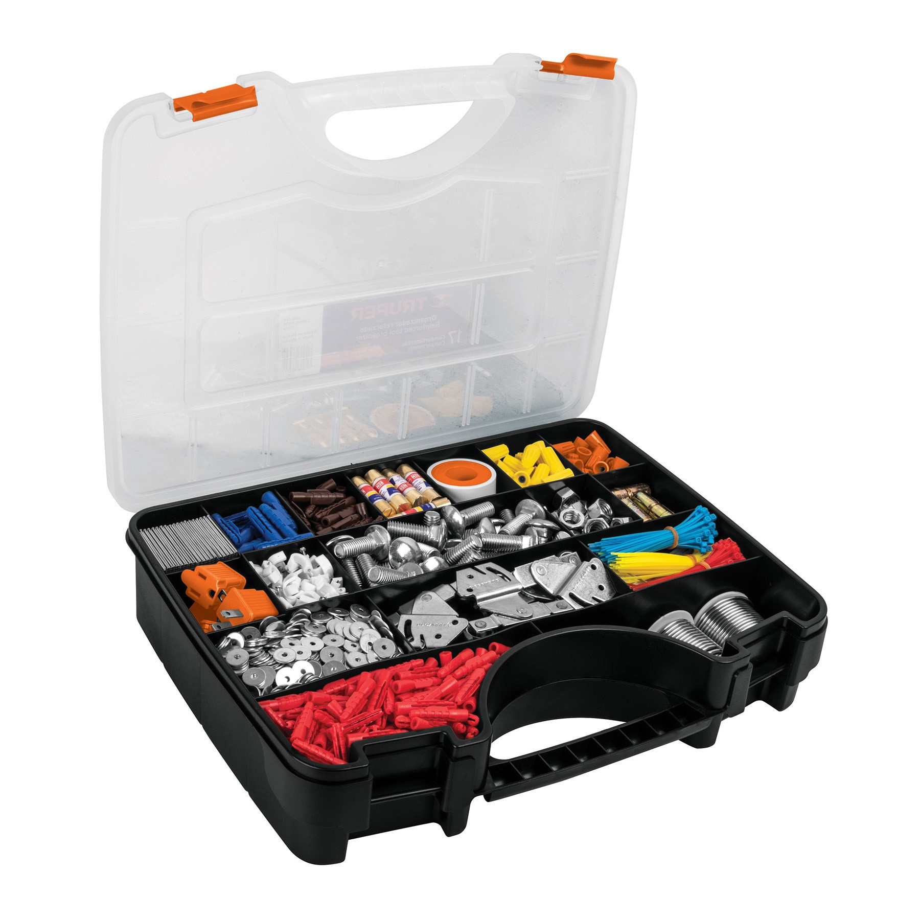 Organizador 17″ reforzado con 17 compartimentos