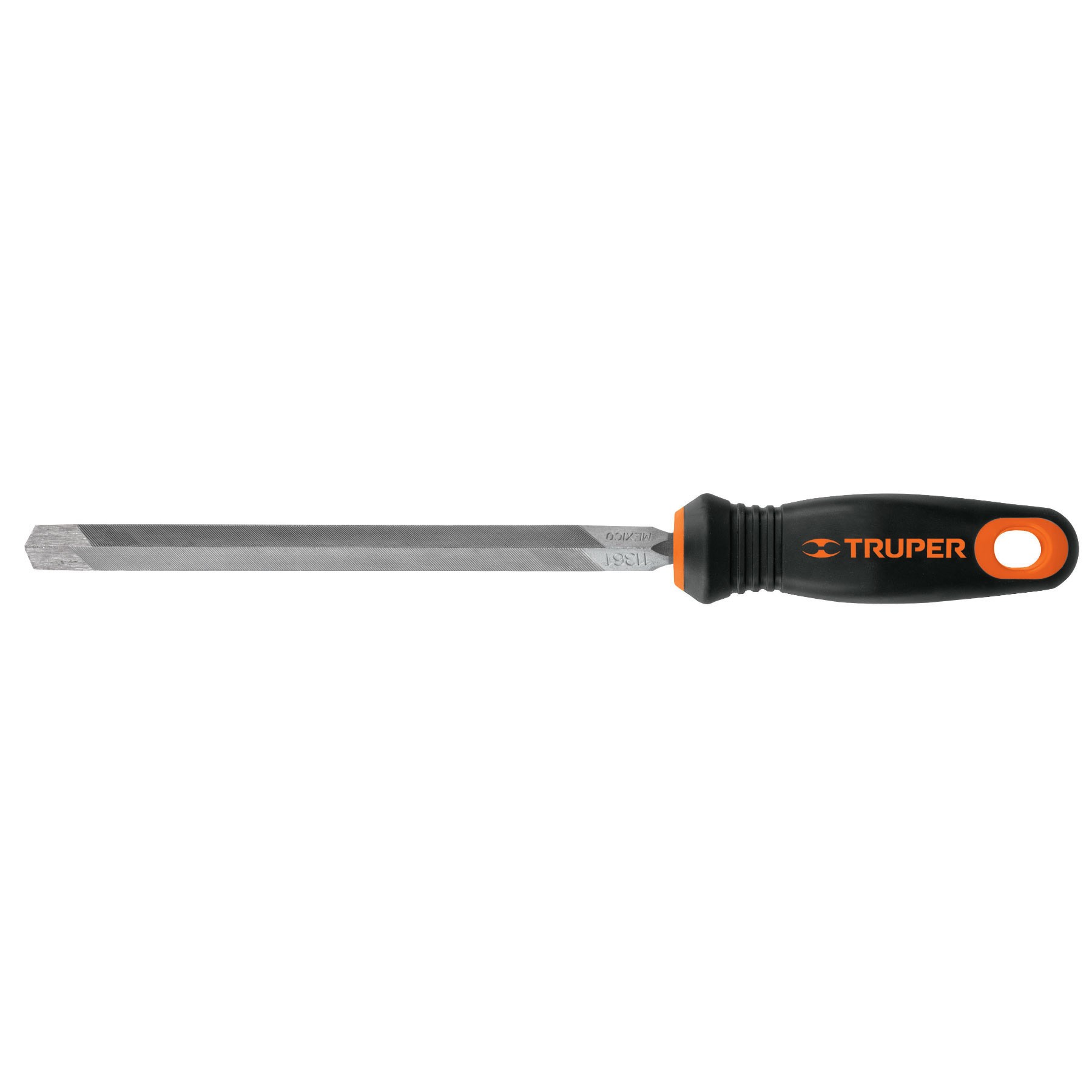 Lima triángulo pesado 8″ con mango doble inyección