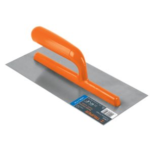 Llana, mango plástico, canto recto, 6 remaches, 11″