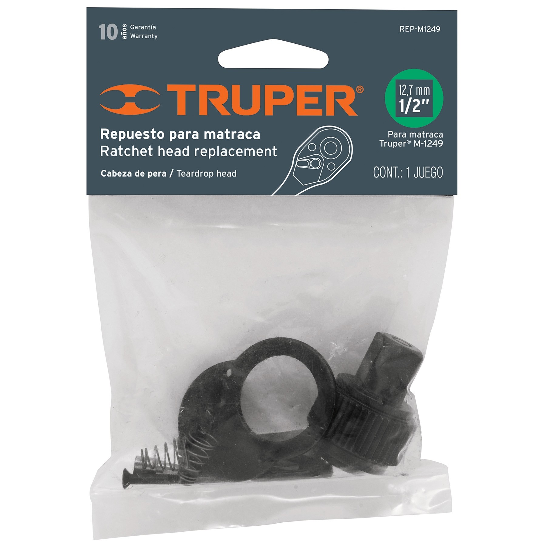 Repuesto para Ratchet cabeza de pera M-1249, cuadro 1/2″